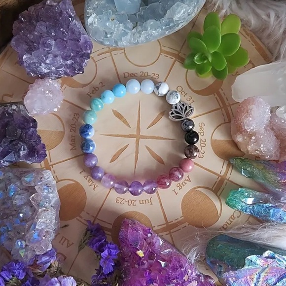 Anxiety relief gemstone bracelet - Picture 2 of 4